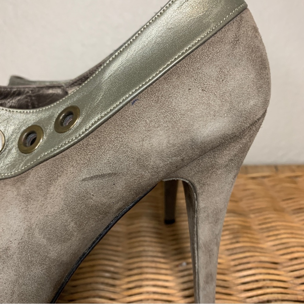 Stuart Weitzman Suede Colorblock Pattern Pumps An… - image 8